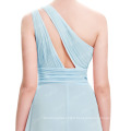 Starzz One Shoulder Chiffon Long Light Blue Formal Modèles de robes de demoiselle d'honneur ST000071-2